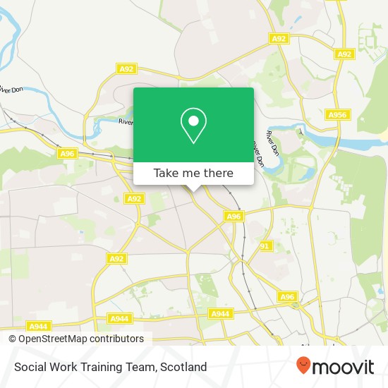 Social Work Training Team map