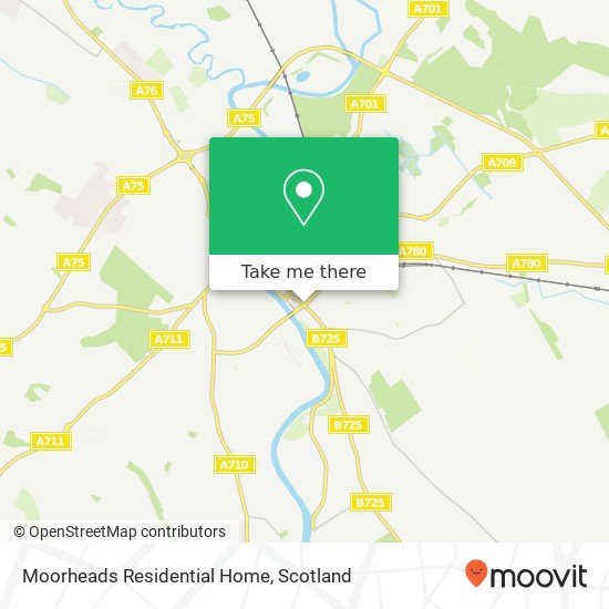 Moorheads Residential Home map