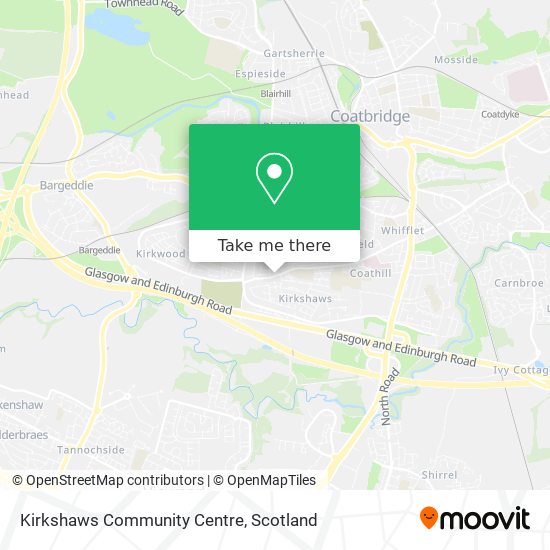 Kirkshaws Community Centre map