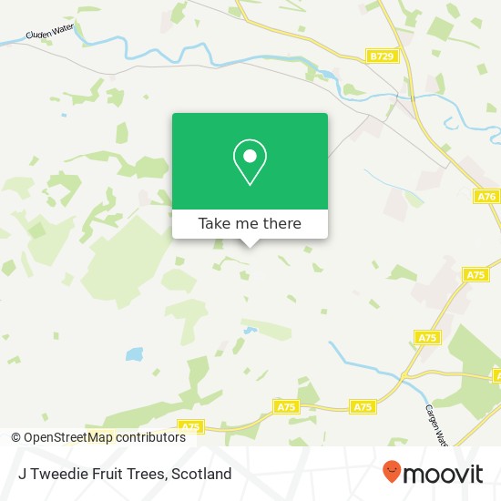 J Tweedie Fruit Trees map