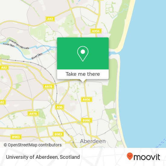 University of Aberdeen map