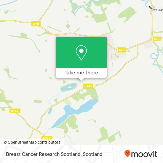 Breast Cancer Research Scotland map