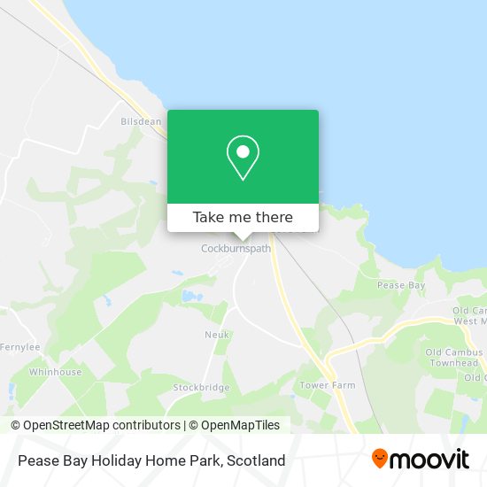 Pease Bay Holiday Home Park map