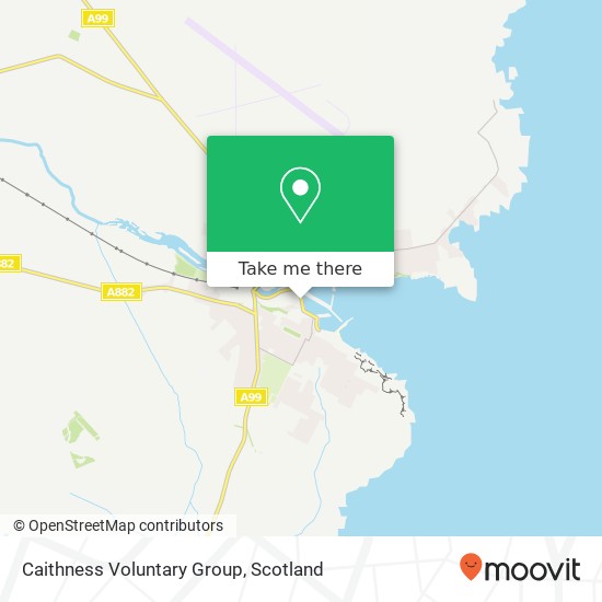 Caithness Voluntary Group map