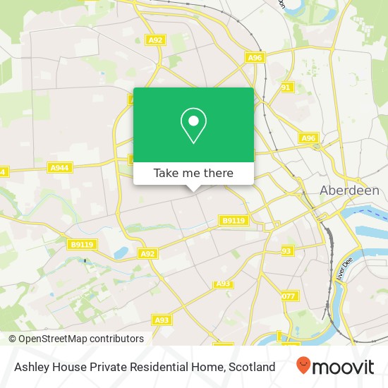 Ashley House Private Residential Home map