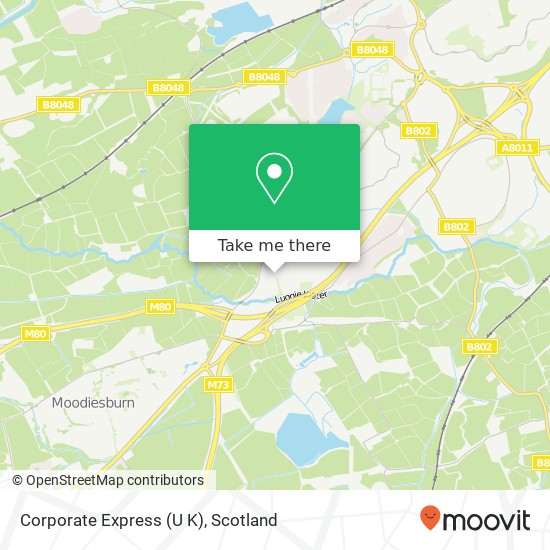 Corporate Express (U K) map