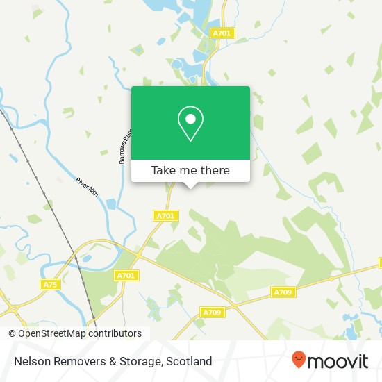 Nelson Removers & Storage map