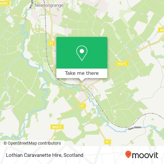 Lothian Caravanette Hire map