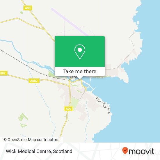 Wick Medical Centre map