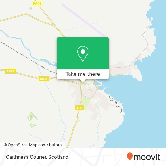 Caithness Courier map