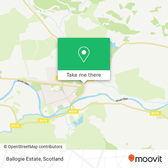 Ballogie Estate map
