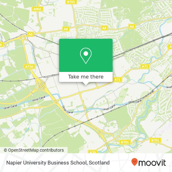 Napier University Business School map