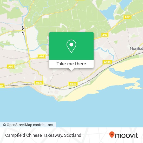 Campfield Chinese Takeaway map