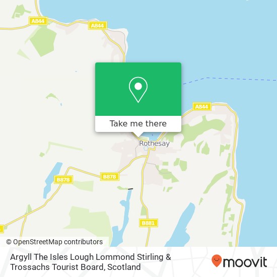 Argyll The Isles Lough Lommond Stirling & Trossachs Tourist Board map