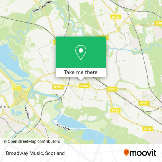 Broadway Music map