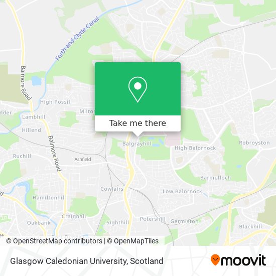 Glasgow Caledonian University map