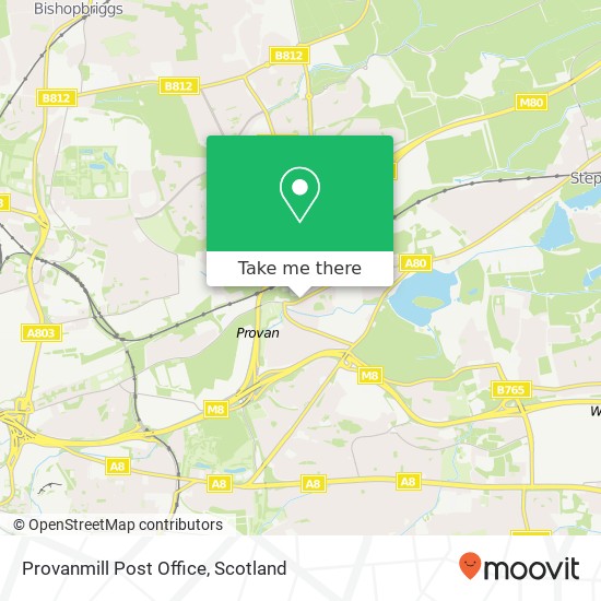 Provanmill Post Office map