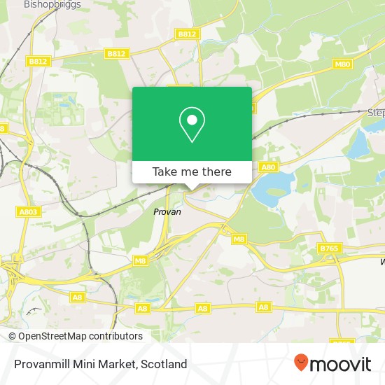 Provanmill Mini Market map