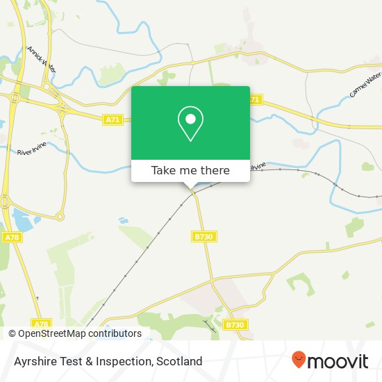 Ayrshire Test & Inspection map
