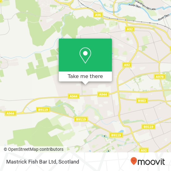 Mastrick Fish Bar Ltd map