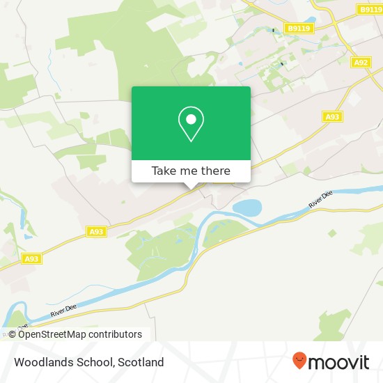 Woodlands School map