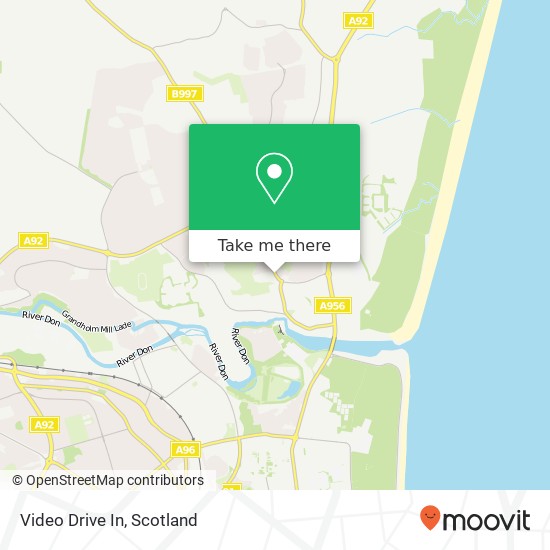 Video Drive In map