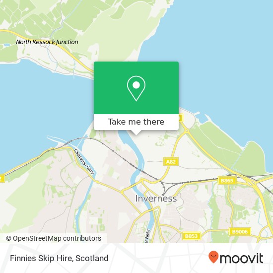 Finnies Skip Hire map