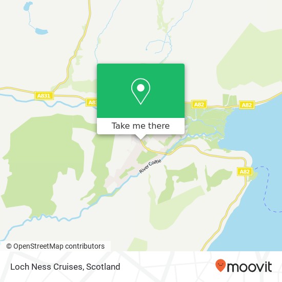 Loch Ness Cruises map