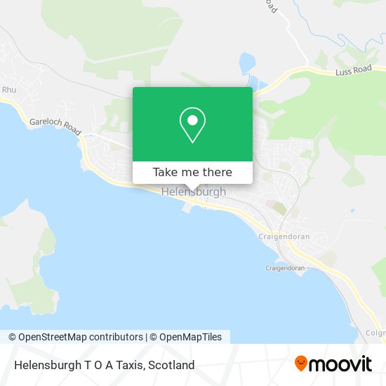 Helensburgh T O A Taxis map