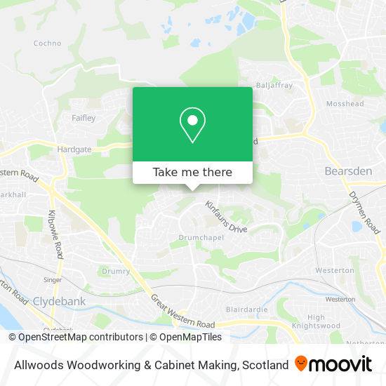 Allwoods Woodworking & Cabinet Making map