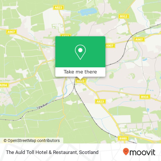 The Auld Toll Hotel & Restaurant map