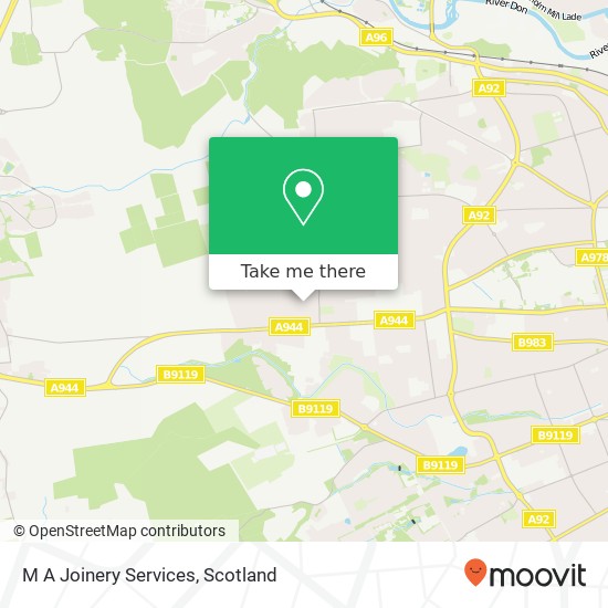 M A Joinery Services map