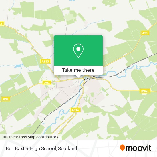 Bell Baxter High School map