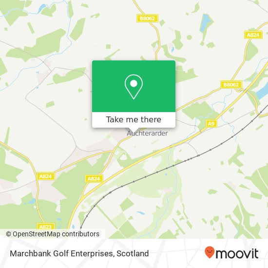 Marchbank Golf Enterprises map