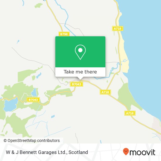 W & J Bennett Garages Ltd. map