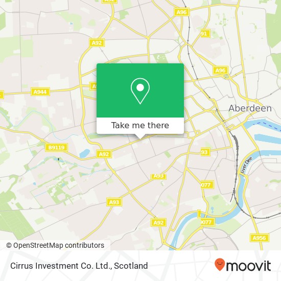 Cirrus Investment Co. Ltd. map