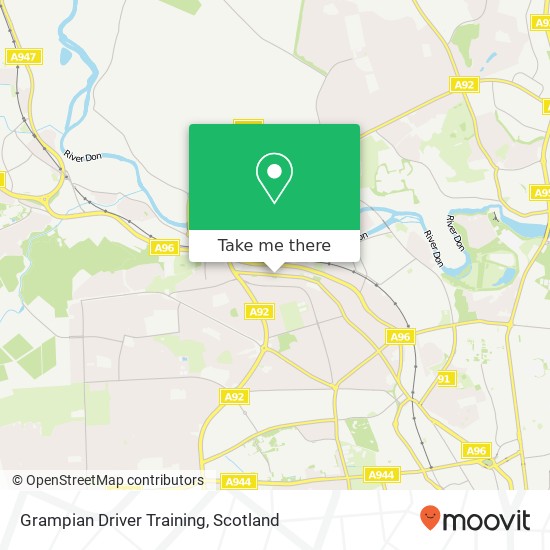 Grampian Driver Training map