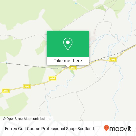 Forres Golf Course Professional Shop map