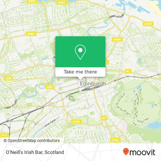 O'Neill's Irish Bar map