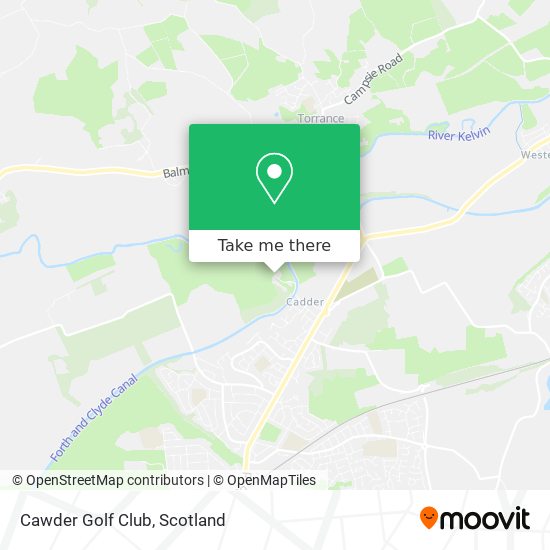 Cawder Golf Club map
