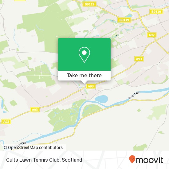Cults Lawn Tennis Club map
