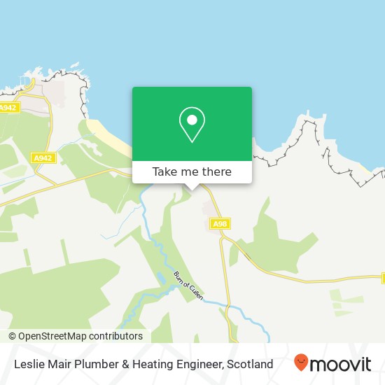 Leslie Mair Plumber & Heating Engineer map