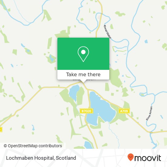 Lochmaben Hospital map
