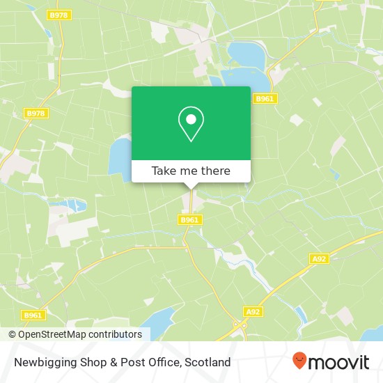 Newbigging Shop & Post Office map