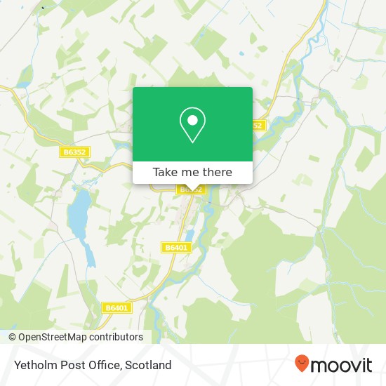 Yetholm Post Office map