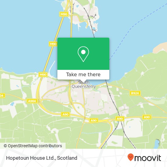 Hopetoun House Ltd. map