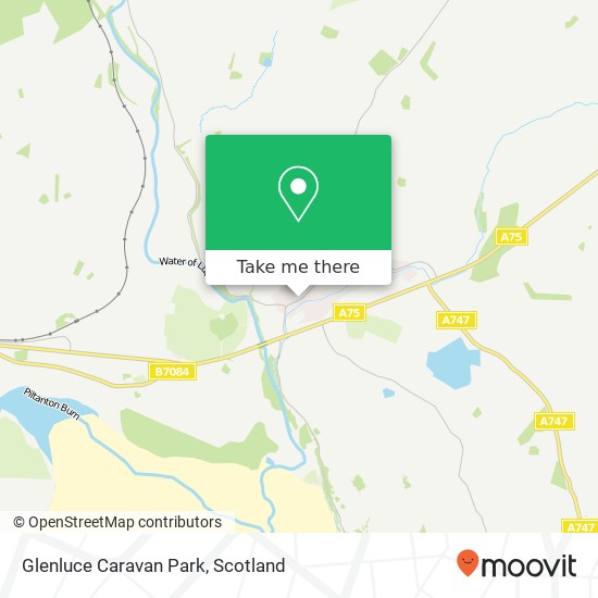 Glenluce Caravan Park map