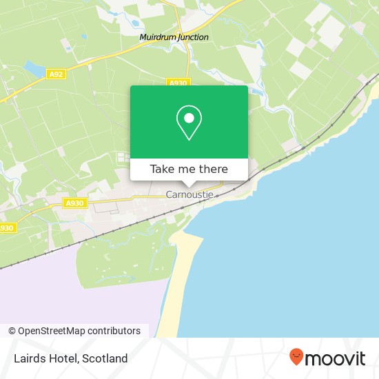 Lairds Hotel map