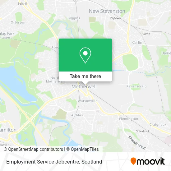 Employment Service Jobcentre map