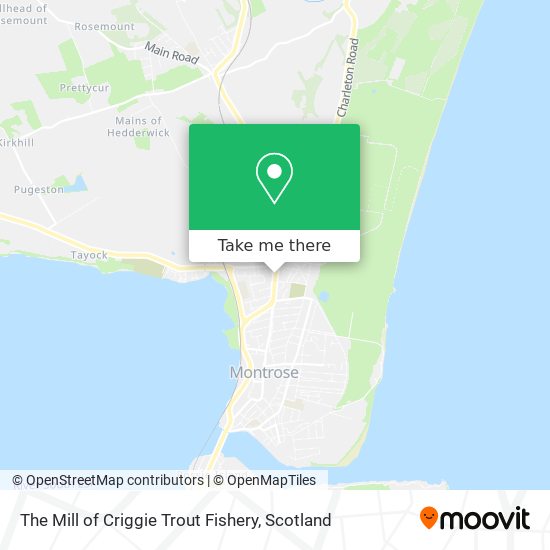 The Mill of Criggie Trout Fishery map